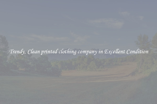 Trendy, Clean printed clothing company in Excellent Condition