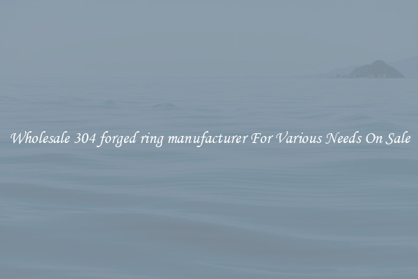 Wholesale 304 forged ring manufacturer For Various Needs On Sale