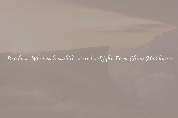Purchase Wholesale stabilizer cooler Right From China Merchants