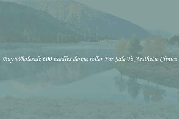 Buy Wholesale 600 needles derma roller For Sale To Aesthetic Clinics