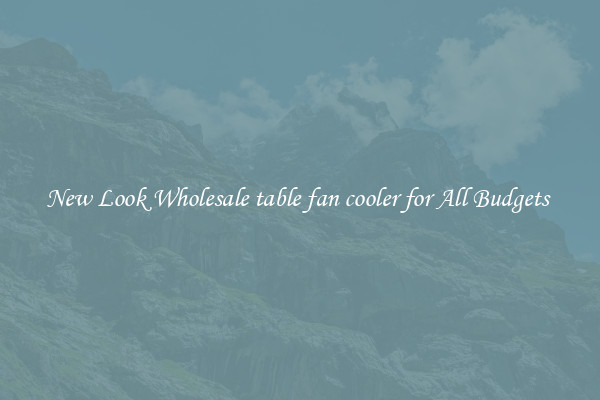 New Look Wholesale table fan cooler for All Budgets 