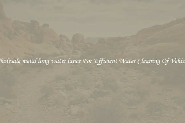 Wholesale metal long water lance For Efficient Water Cleaning Of Vehicles