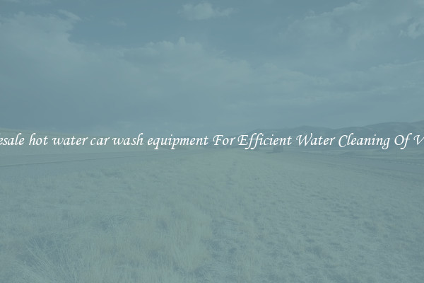 Wholesale hot water car wash equipment For Efficient Water Cleaning Of Vehicles
