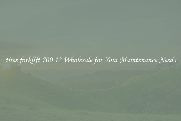 tires forklift 700 12 Wholesale for Your Maintenance Needs