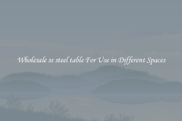 Wholesale ss steel table For Use in Different Spaces