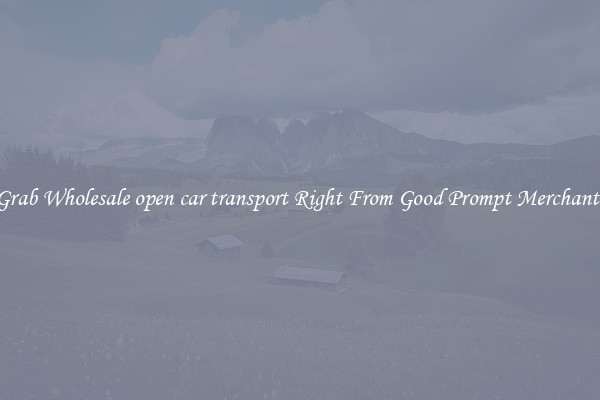 Grab Wholesale open car transport Right From Good Prompt Merchants