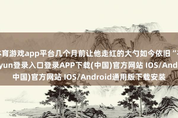 体育游戏app平台几个月前让他走红的大勺如今依旧“在正常使用”-开云kaiyun登录入口登录APP下载(中国)官方网站 IOS/Android通用版下载安装