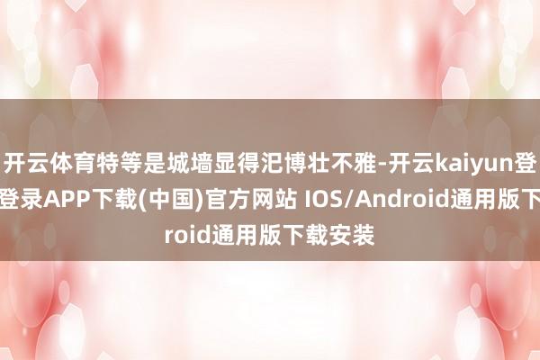 开云体育特等是城墙显得汜博壮不雅-开云kaiyun登录入口登录APP下载(中国)官方网站 IOS/Android通用版下载安装