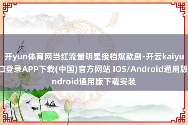 开yun体育网当红流量明星接档爆款剧-开云kaiyun登录入口登录APP下载(中国)官方网站 IOS/Android通用版下载安装