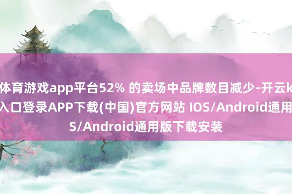 体育游戏app平台52% 的卖场中品牌数目减少-开云kaiyun登录入口登录APP下载(中国)官方网站 IOS/Android通用版下载安装