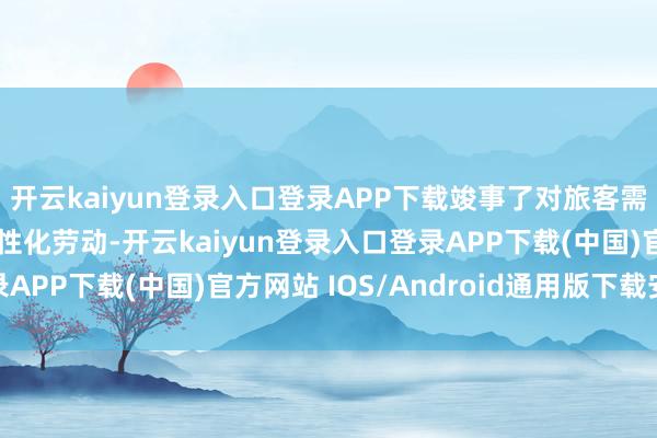 开云kaiyun登录入口登录APP下载竣事了对旅客需求的精确把合手与个性化劳动-开云kaiyun登录入口登录APP下载(中国)官方网站 IOS/Android通用版下载安装