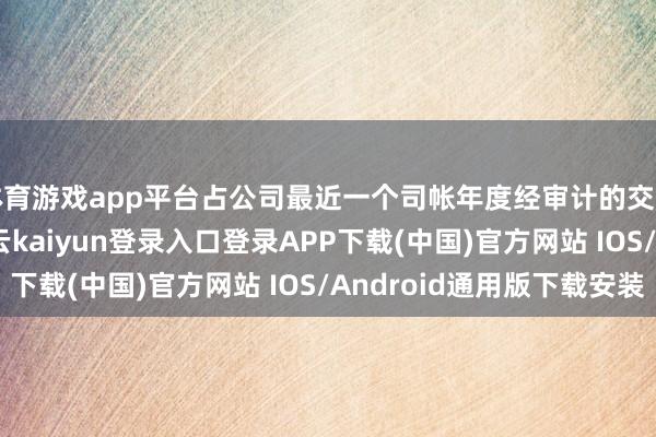 体育游戏app平台占公司最近一个司帐年度经审计的交易收入的13.5%-开云kaiyun登录入口登录APP下载(中国)官方网站 IOS/Android通用版下载安装