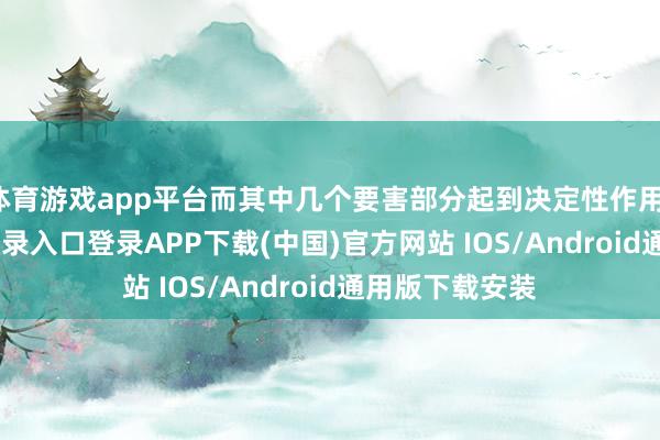 体育游戏app平台而其中几个要害部分起到决定性作用-开云kaiyun登录入口登录APP下载(中国)官方网站 IOS/Android通用版下载安装