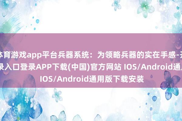 体育游戏app平台兵器系统：为领略兵器的实在手感-开云kaiyun登录入口登录APP下载(中国)官方网站 IOS/Android通用版下载安装